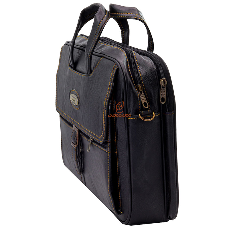 کیف لپ تاپ قهوه ای تیره علیزاده (4)