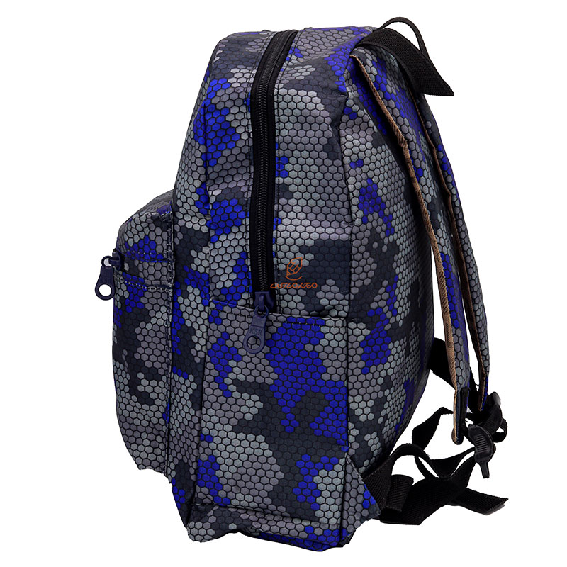 کوله پشتی مهد کودک طرح لوزی آبی طوسی علیزاده (7)