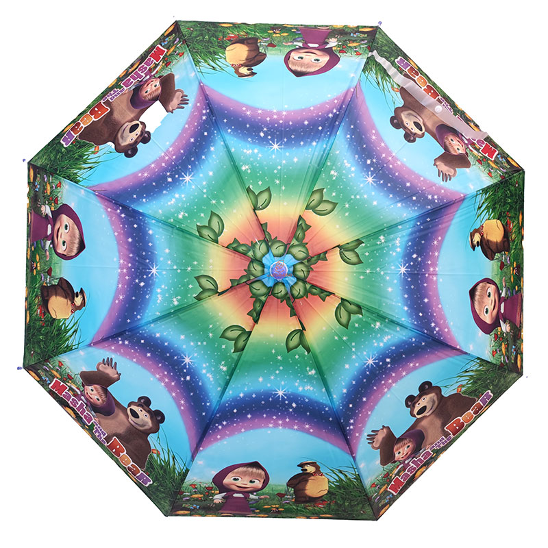 چتر کودک نایلونی طرح ماشا و خرس (2)