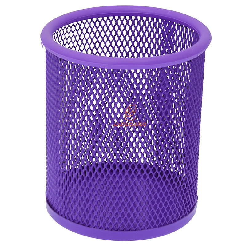 جا قلمی رومیزی توری فلزی بنفش وافر vz-27 (3)