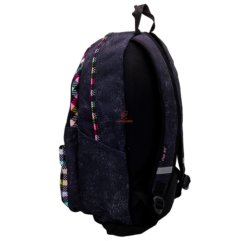 کوله پشتی طرح شطرنجی رنگی گلسی برد 2580 GLOSSI BIRD (8)