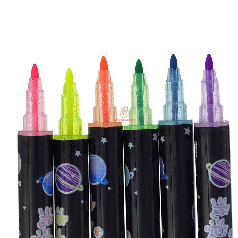 ماژیک علامت گذار 6 رنگی کد H857 دو سر TIANHAO (6)