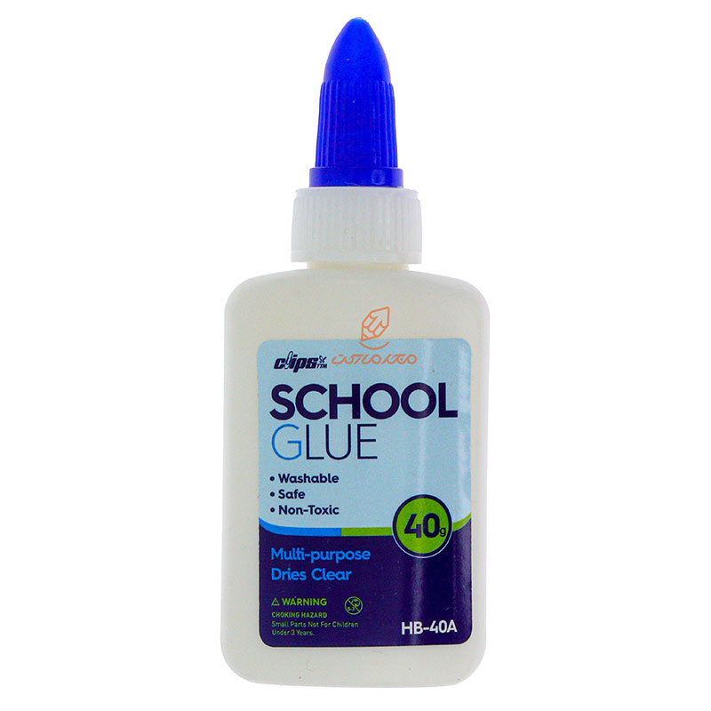 چسب سفید چند منظوره 40 گرمی کلیپس CLIPS