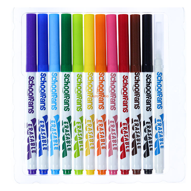 ماژیک رنگ آمیزی 12 رنگ مدل FA2434 اسکول فنس SCHOOLFANS