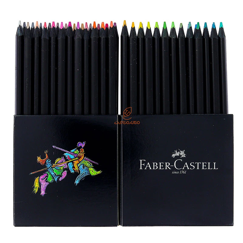 مداد رنگی 50 رنگ بلک ادیشن جعبه مقوایی فابر کاستل FABERCASTELL (4)