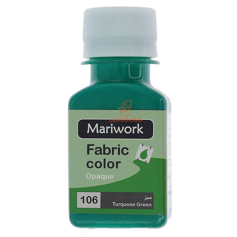 رنگ پارچه سبز (TURQUOSE GREEN) کد 106 ماری ورک MARIWORK