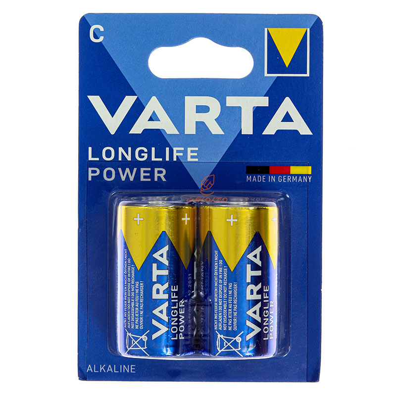 باتری متوسط مدل لانگ لایف پاور 2 عددی آبی وارتا VARTA