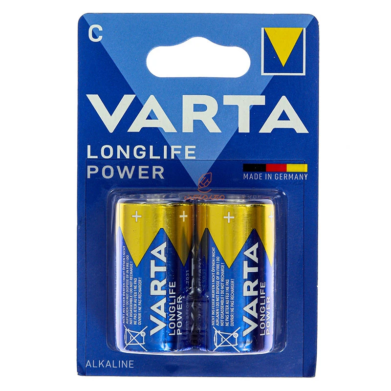 باتری متوسط مدل لانگ لایف پاور 2 عددی آبی وارتا VARTA (2)