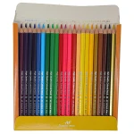 مداد رنگی 24 رنگ جعبه مقوایی طرح گاو اسکول مکس SCHOOL MAX (1)