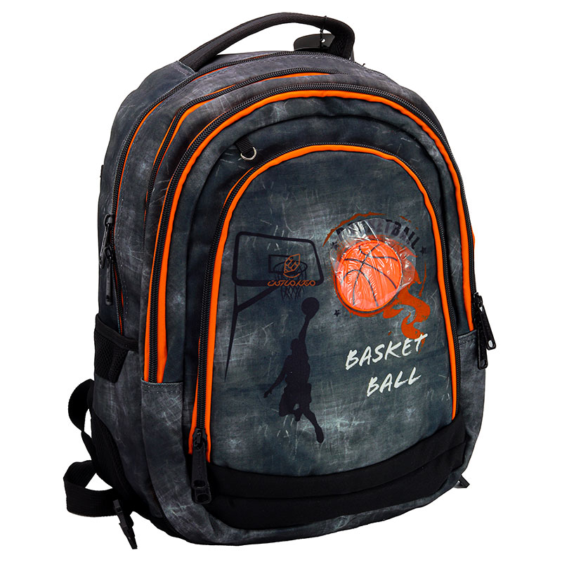 کوله پشتی پسرانه سه تکه طرح بسکتبال 2578 گلسی برد GLOSSY BIRD (11)