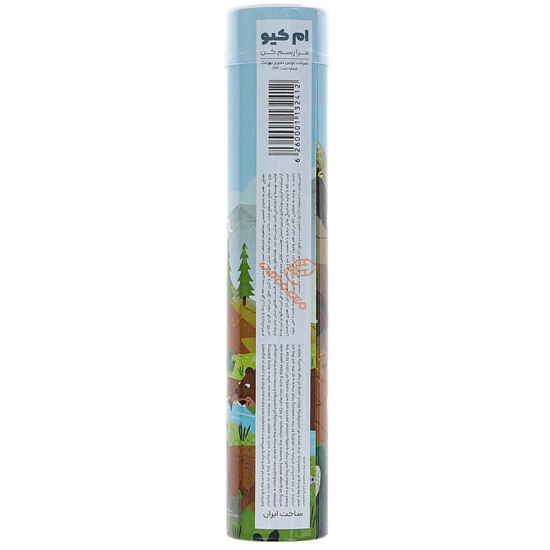 مداد-رنگی-12-رنگ-لوله-ای-طرح-حیوانات-جنگل-ام-کیو-MQ-(3)