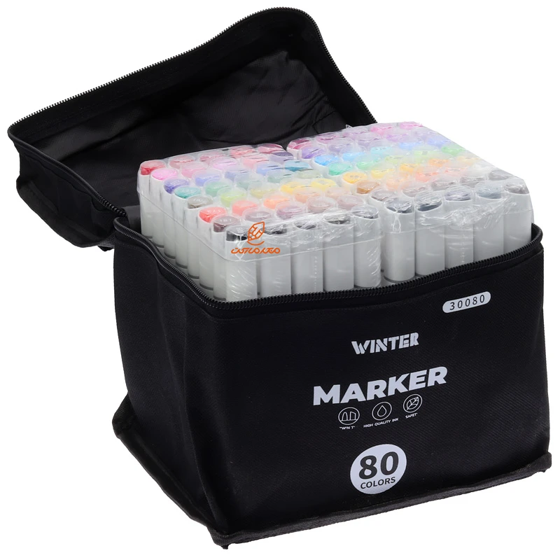 ماژیک راندو 80 رنگ دو سر کیفی وینتر VINTER (4)