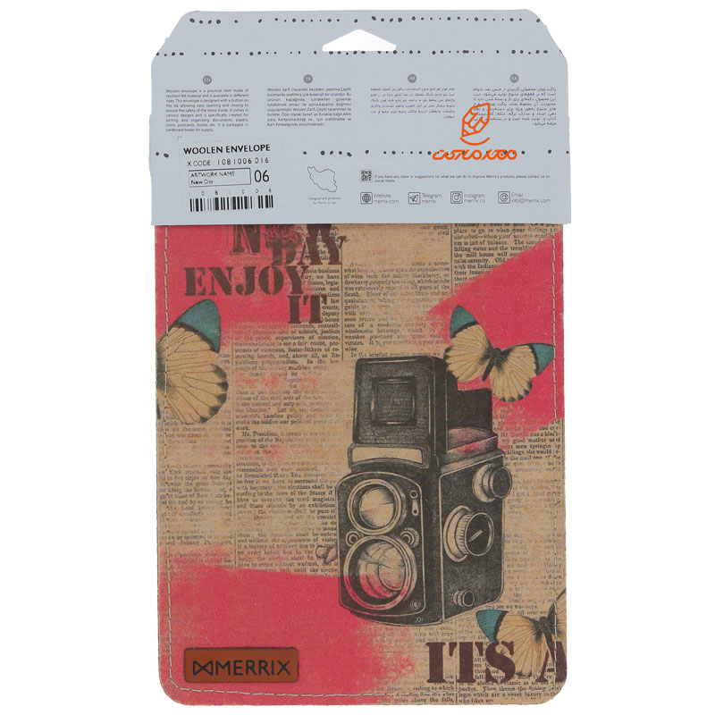 پاکت وولن سایز 6 طرح دوربین عکاسی لوتوس (1)