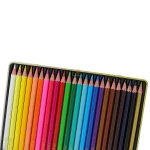 مداد رنگی 24 رنگ جعبه فلزی طرح پروانه ام کیو MQ (1)