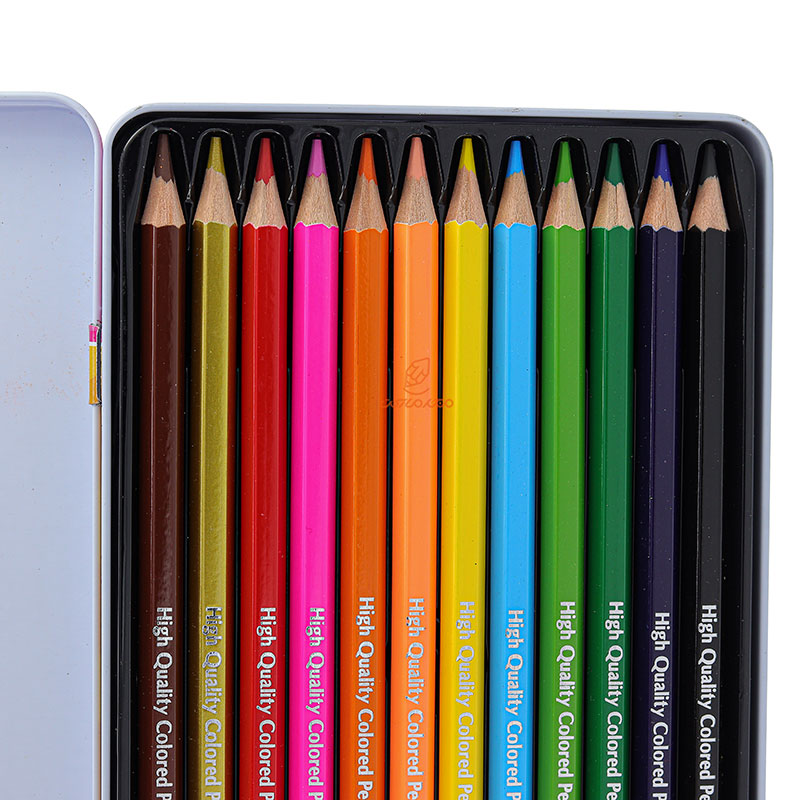 مداد رنگی 12رنگ جعبه فلزی طرح روباه اسکول مکس SCHOOL MAX (1)