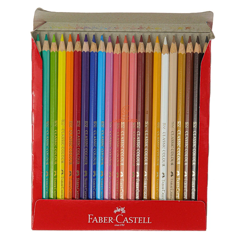 مداد رنگی 22 رنگی (رنگ پوست) جعبه مقوایی فابر کاستل FABERCASTELL (5)