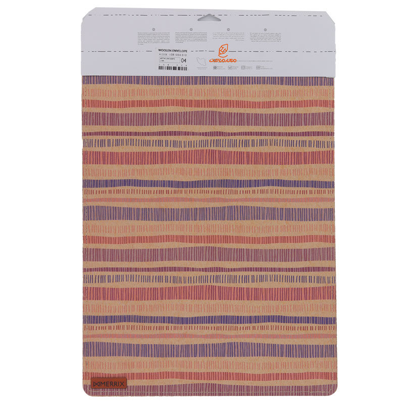 پاکت وولن سایز 4 طرح خطوط رنگی لوتوس (3)