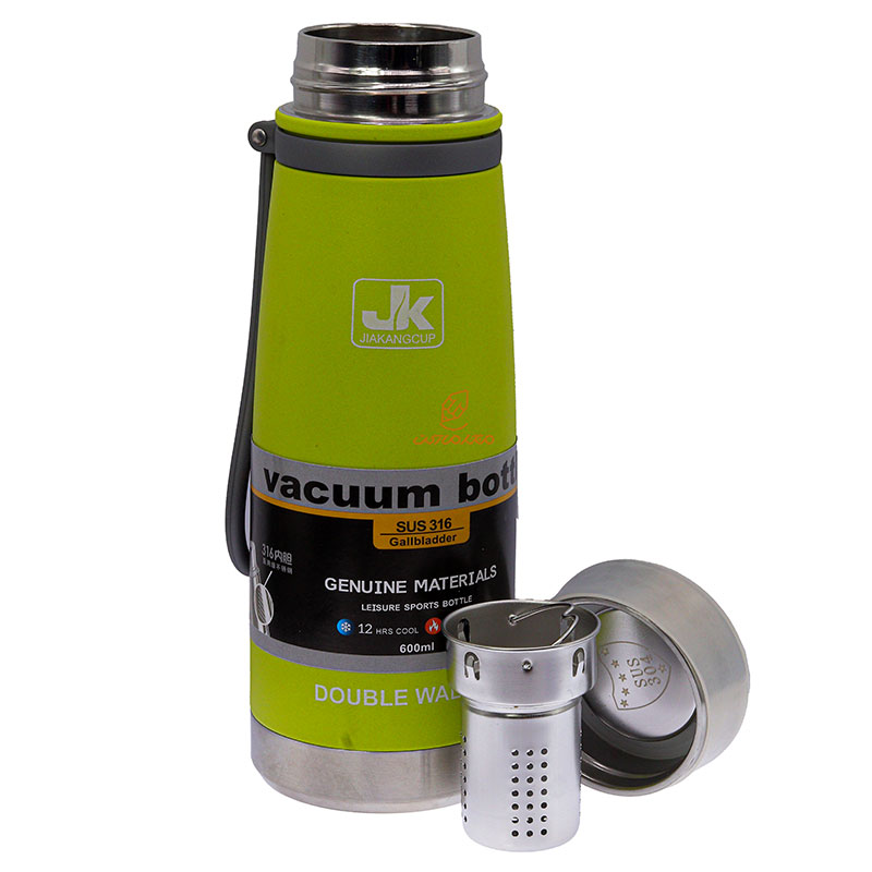 فلاسک 600 میل مدل VACUUM سبز فسفری 6016 ژیاکانگ JIAKANGCUP (2)