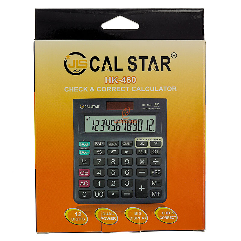 ماشین حساب رومیزی 12 رقم مدل HK460 کال استار CAL STAR (3)