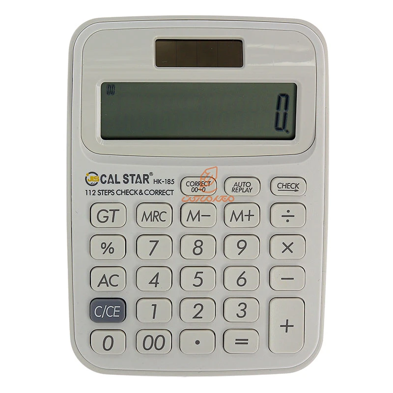 ماشین حساب رومیزی 12 رقم سفید HK185 کال استار CAL STAR (5)
