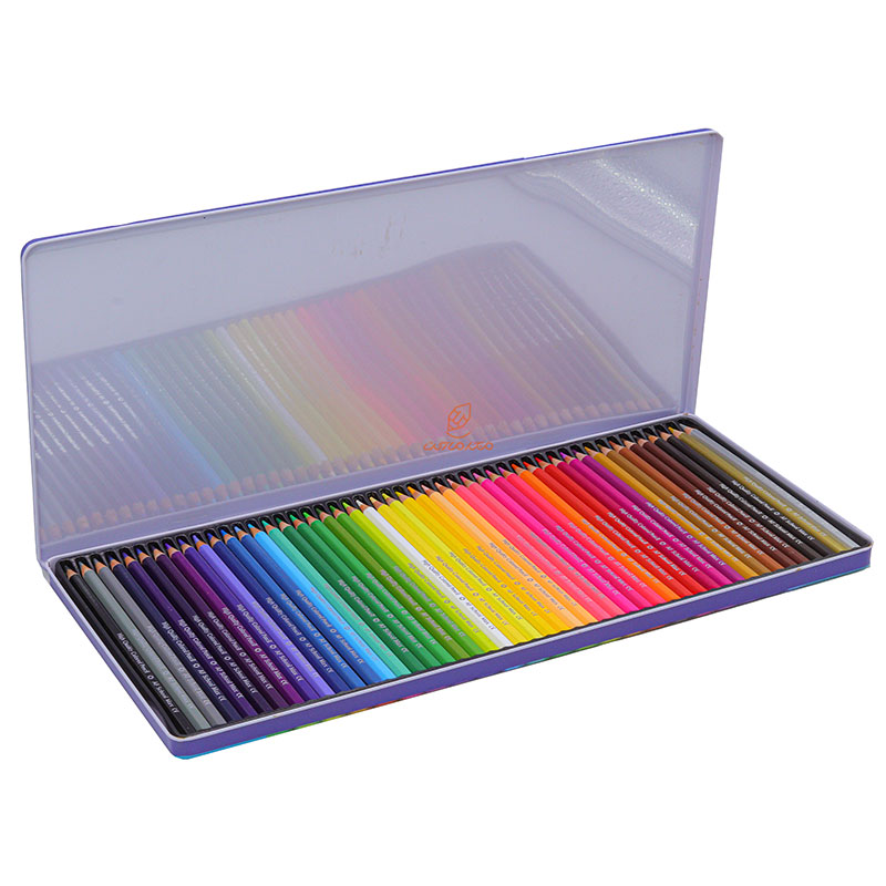 مداد رنگی 48 رنگ جعبه فلزی طرح پیاده روی اسکول مکس SCHOOL MAX (4)