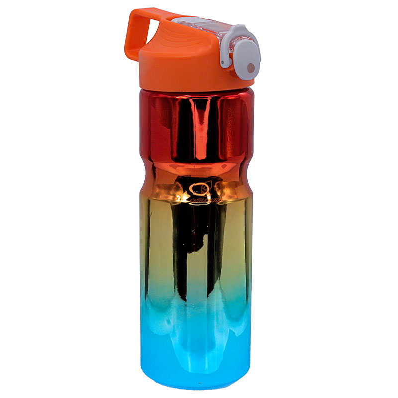 قمقمه هفت رنگ نی دار در نارنجی