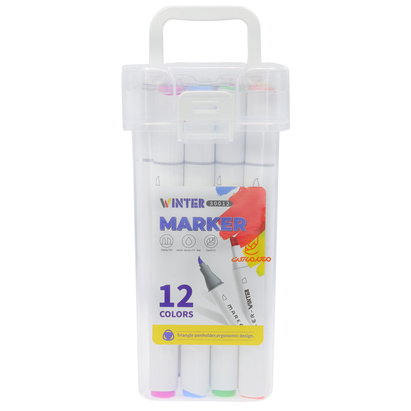 ماژیک راندو 12 رنگ دو سر وینتر VINTER
