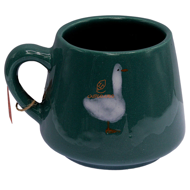 ماگ سبز طرح غاز