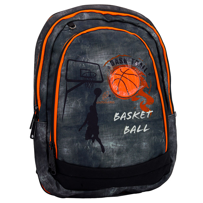 کوله پشتی پسرانه سه تکه طرح بسکتبال 2578 گلسی برد GLOSSY BIRD (7)