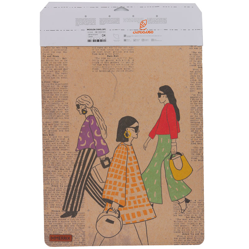 پاکت وولن سایز 4 طرح زن ها لوتوس