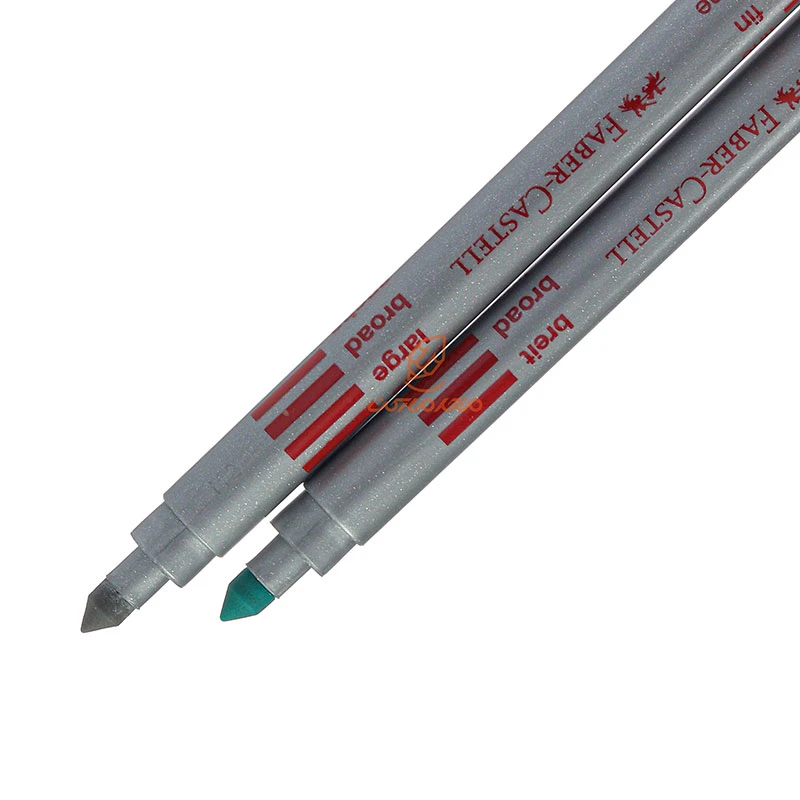 ماژیک 10 رنگ دو سر جعبه مقوایی فابر کاستل FABERCASTELL (1)