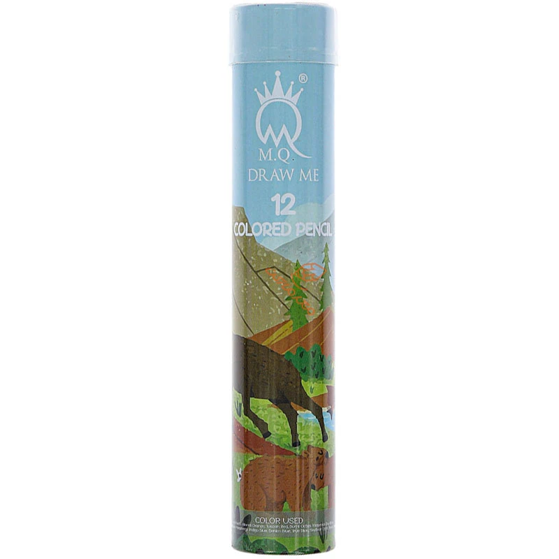 مداد-رنگی-12-رنگ-لوله-ای-طرح-حیوانات-جنگل-ام-کیو-MQ-(2)