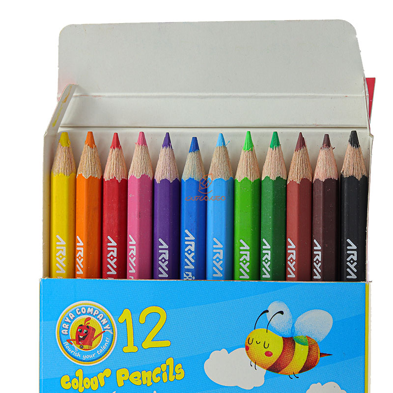 مداد رنگی 12 رنگ کوتاه طرح کوالا آریا ARYA (5)