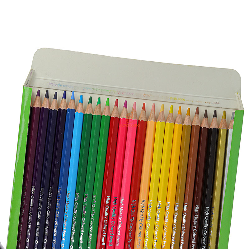 مداد رنگی 24 رنگ جعبه مقوایی طرح دخترک اسکول مکس SCHOOL MAX (1)