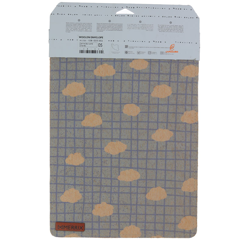 پاکت وولن سایز 5 طرح چهارخانه لوتوس (3)