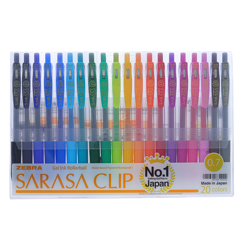 روان نویس 20 رنگ زبرا مدا ساراسا کلیپ SARASA CLIP