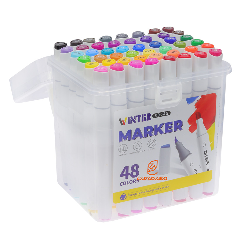 ماژیک راندو 48 رنگ دو سر وینتر VINTER (4)