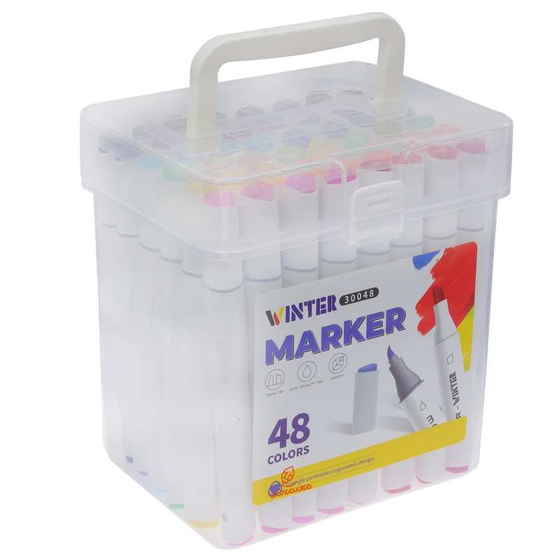 ماژیک راندو 48 رنگ دو سر وینتر VINTER (2)