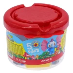 خمیر بازی 5 رنگ سطلی کد 1062 قرمز آریا ARYA (2)