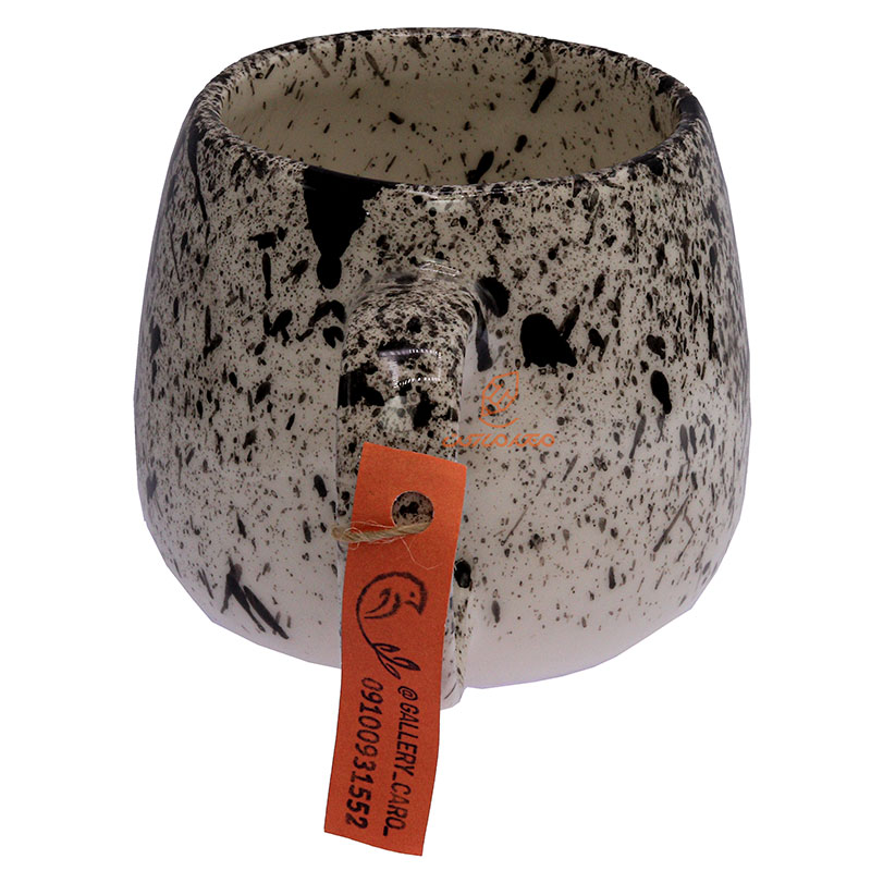 ماگ مشکی سفید دایره (3)