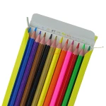 مداد رنگی 12 رنگ جعبه مقوایی زرد ام کیو MQ (1)