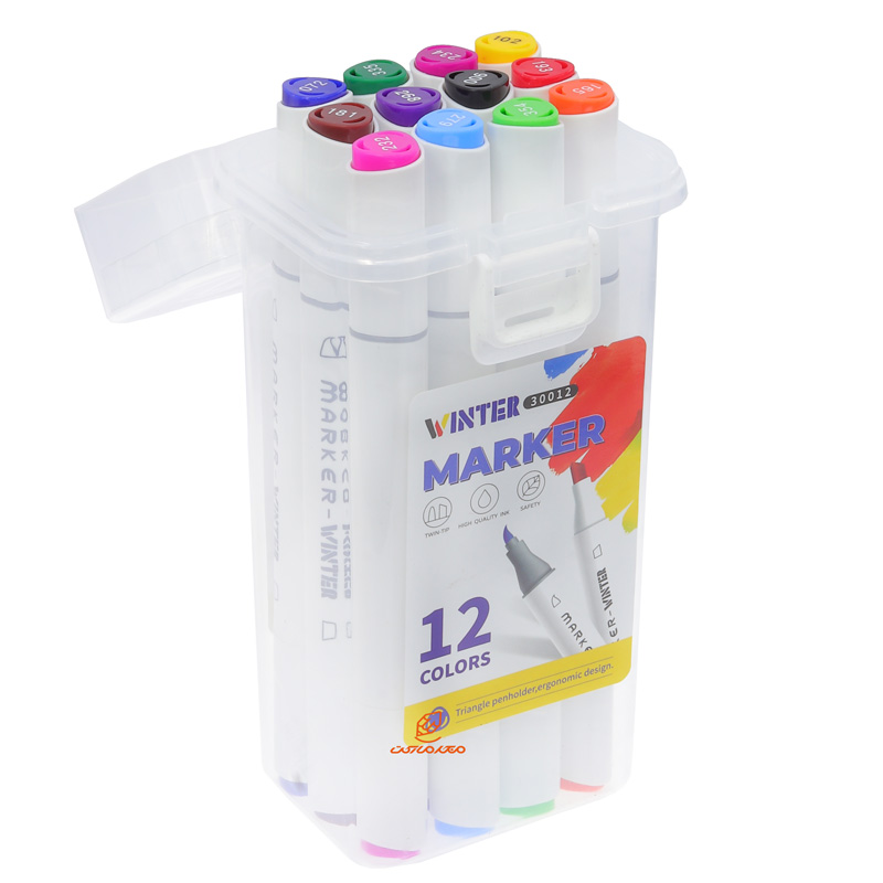 ماژیک راندو 12 رنگ دو سر وینتر VINTER (6)