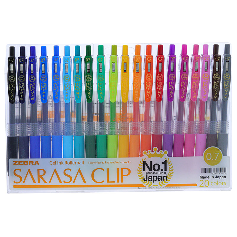 روان نویس 20 رنگ زبرا مدا ساراسا کلیپ SARASA CLIP (4)
