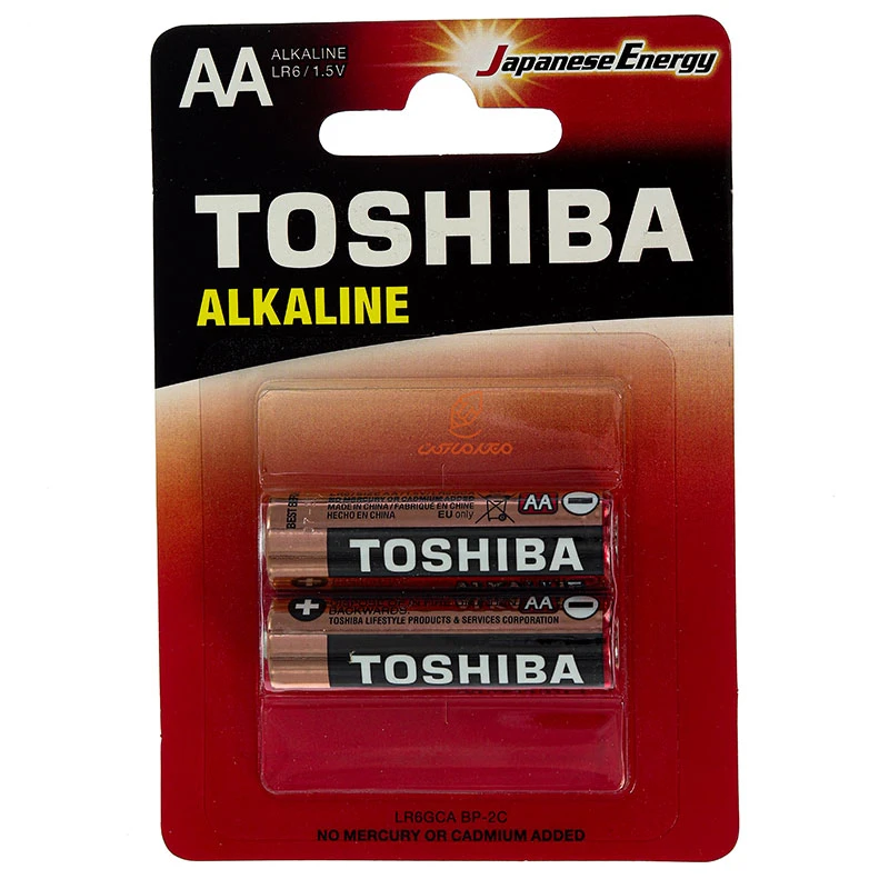 باتری قلمی آلکالاین 2 عددی قرمز توشیبا TOSHIBA (2)