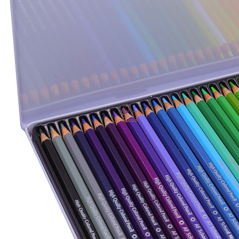 مداد رنگی 48 رنگ جعبه فلزی طرح پیاده روی اسکول مکس SCHOOL MAX (5)