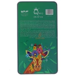 مداد رنگی 12 رنگ جعبه فلزی طرح زرافه ام کیو MQ (3)