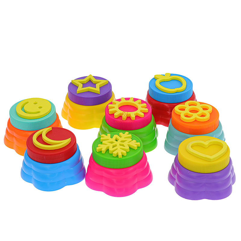 رنگ انگشتی 8 رنگ+مهر و رول نقاشی کد 7031 آریا ARYA (1)