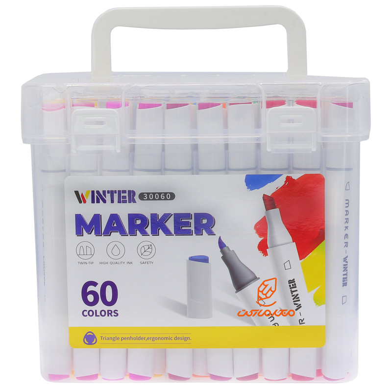 ماژیک راندو 60 رنگ دو سر وینتر VINTER