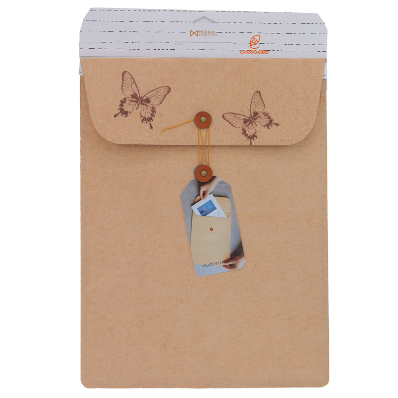 پاکت وولن سایز 4 طرح پروانه ها لوتوس