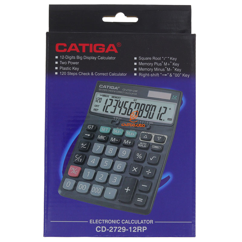 ماشین حساب رومیزی 12 رقم مدل CD-2729 کاتیگا CATIGA (2)